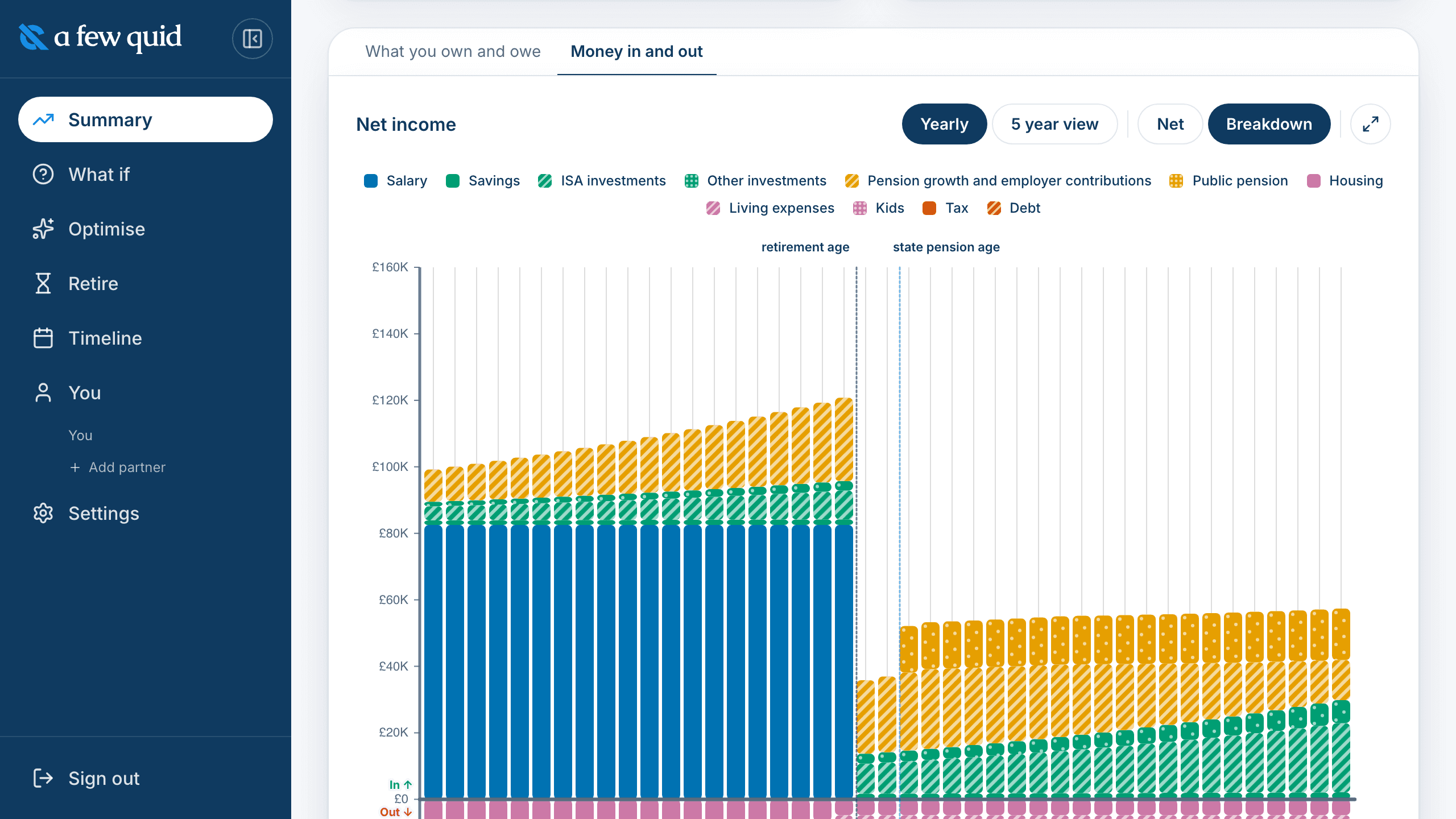 Screenshot of UK tax built in, not bolted on