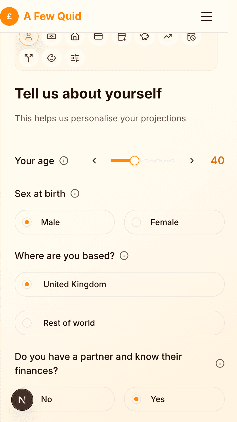Simulate any change happening at a future date