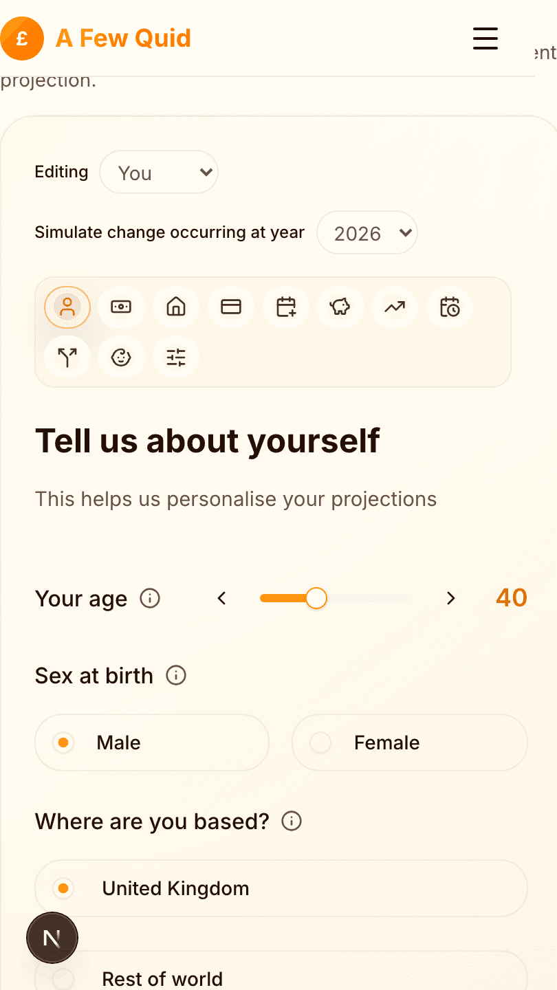 Changes in your simulation