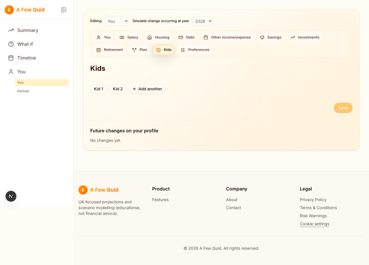 Screenshot of Kids, career breaks and life changes