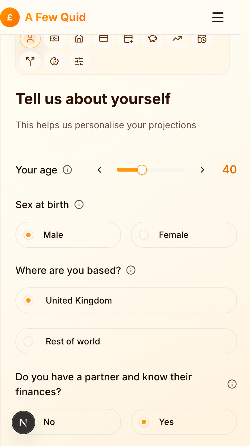 Simulate any change happening at a future date