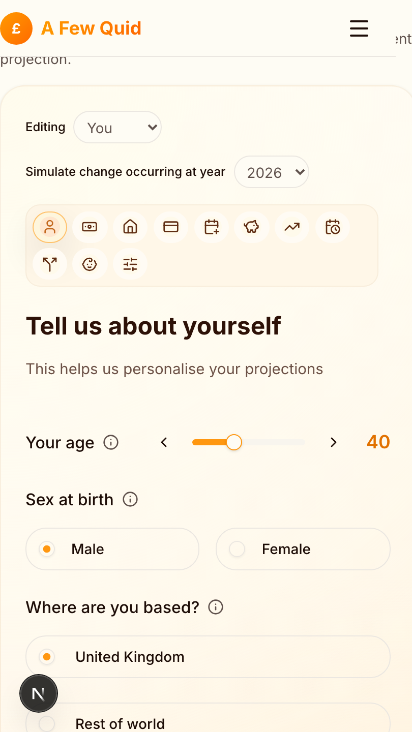 Changes in your simulation